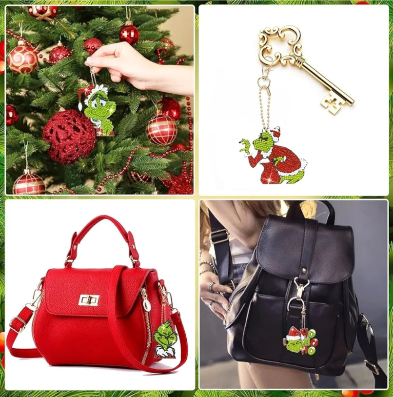 12 Pack Green Diamond Dot Decor