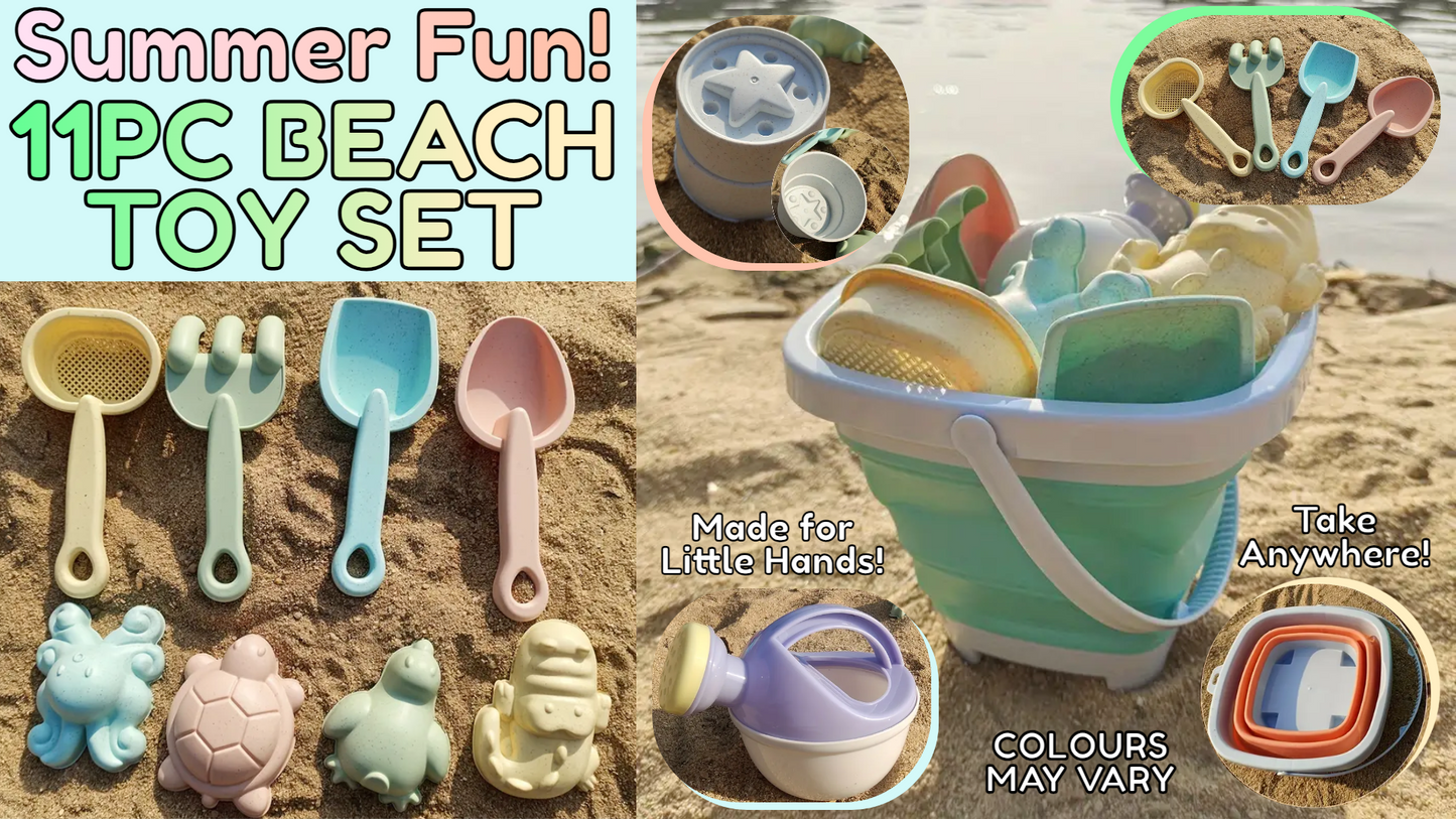 11pc Beach Toy Set