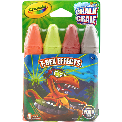 Crayola Washable Sidewalk Chalk - 4 Pack