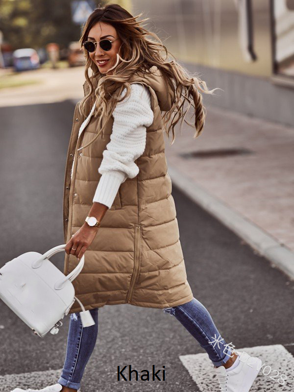 Autumn Hooded Puffer Vest