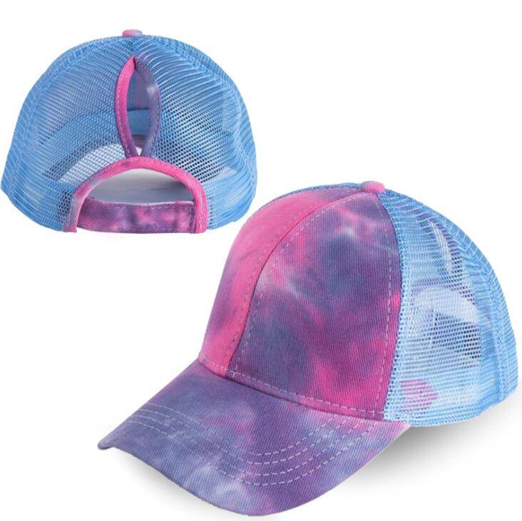 Tie Dye Ponytail Hats