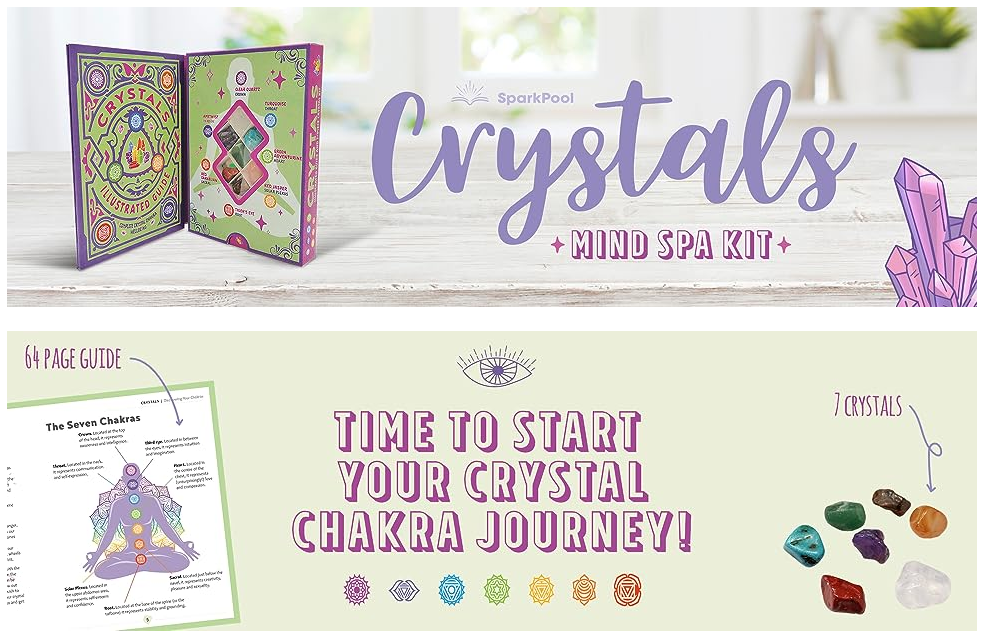 Crystals Illustrated Guide & 7pc Crystal Set