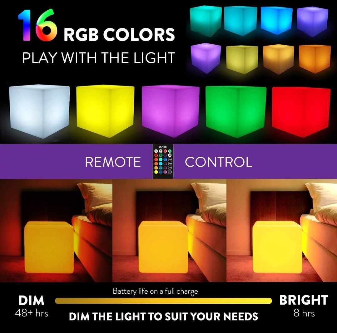 Magic LED Color Cube Light