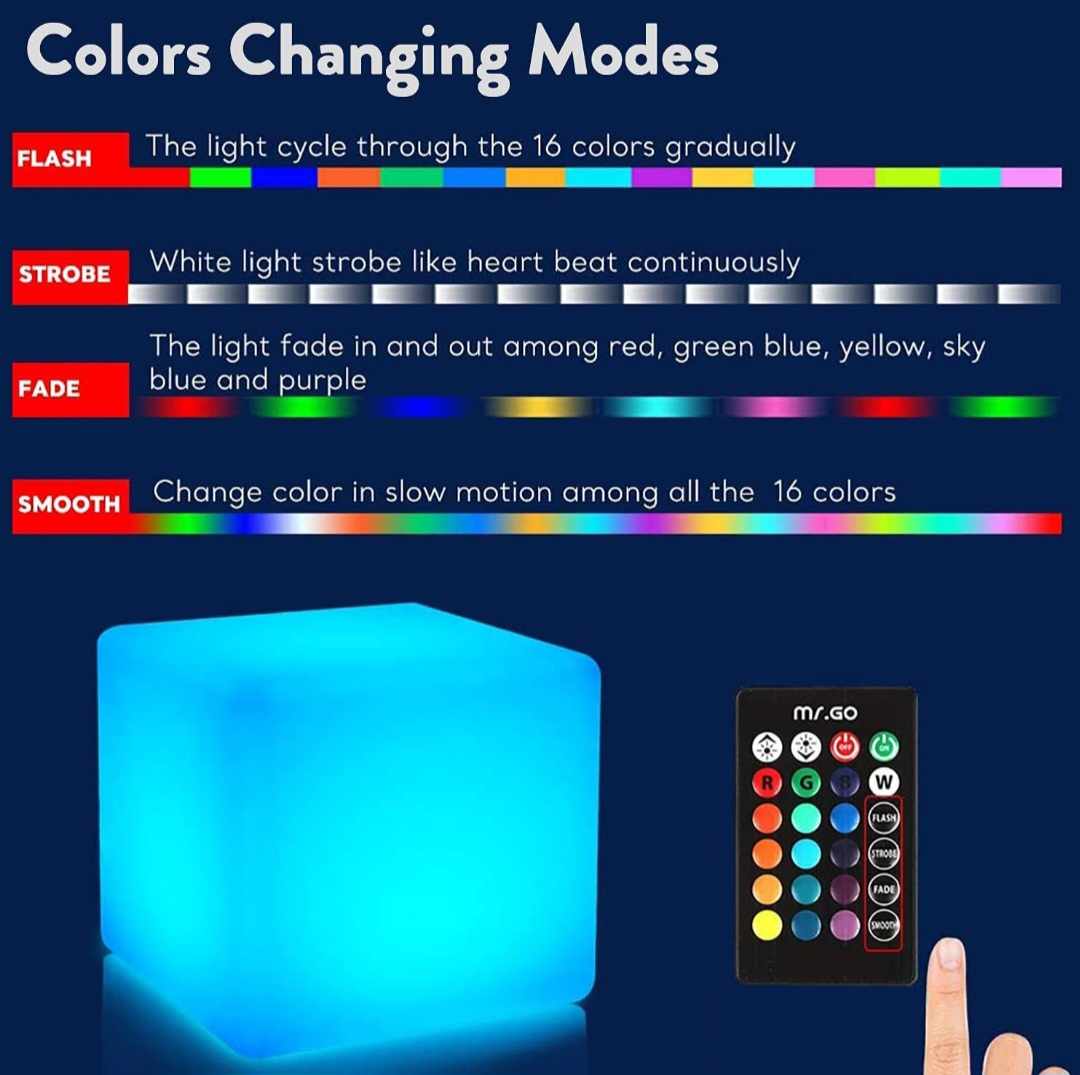 Magic LED Color Cube Light