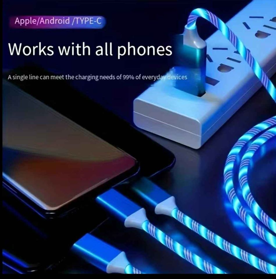 Glowing 3 in 1 Charger