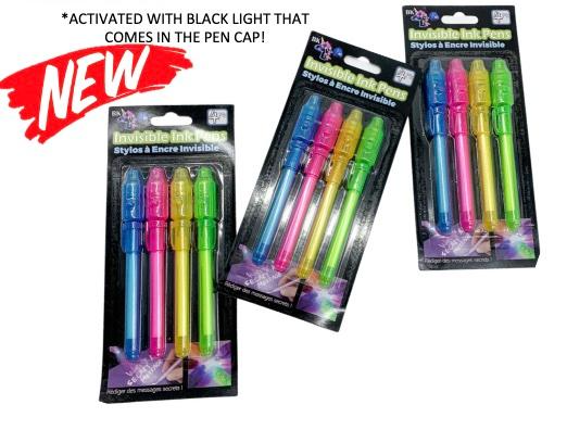 Invisible Ink Pens - 4pk