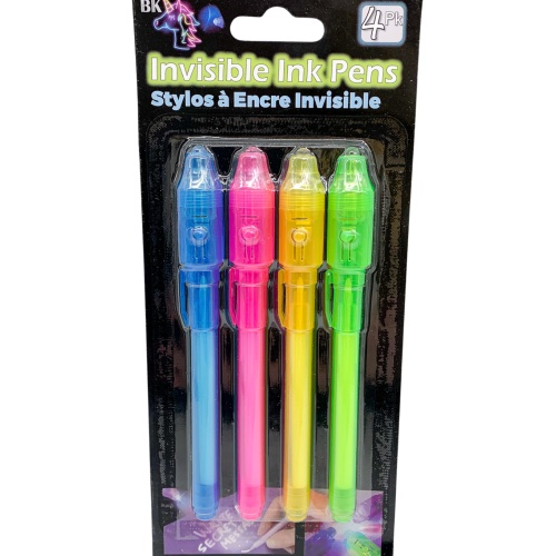 Invisible Ink Pens - 4pk