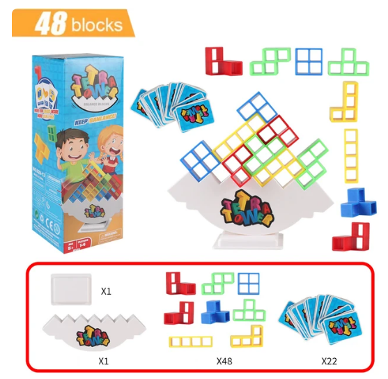 Tetra Tower Stacking Block Balance Game