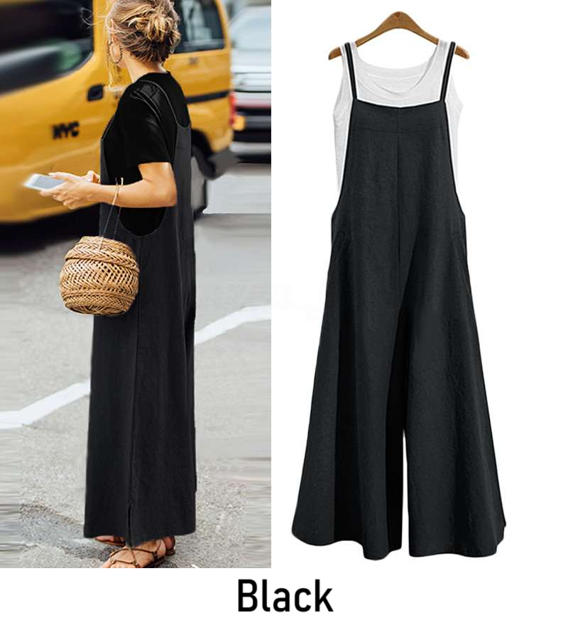 Sleeveless Wide Leg Jumpsuit