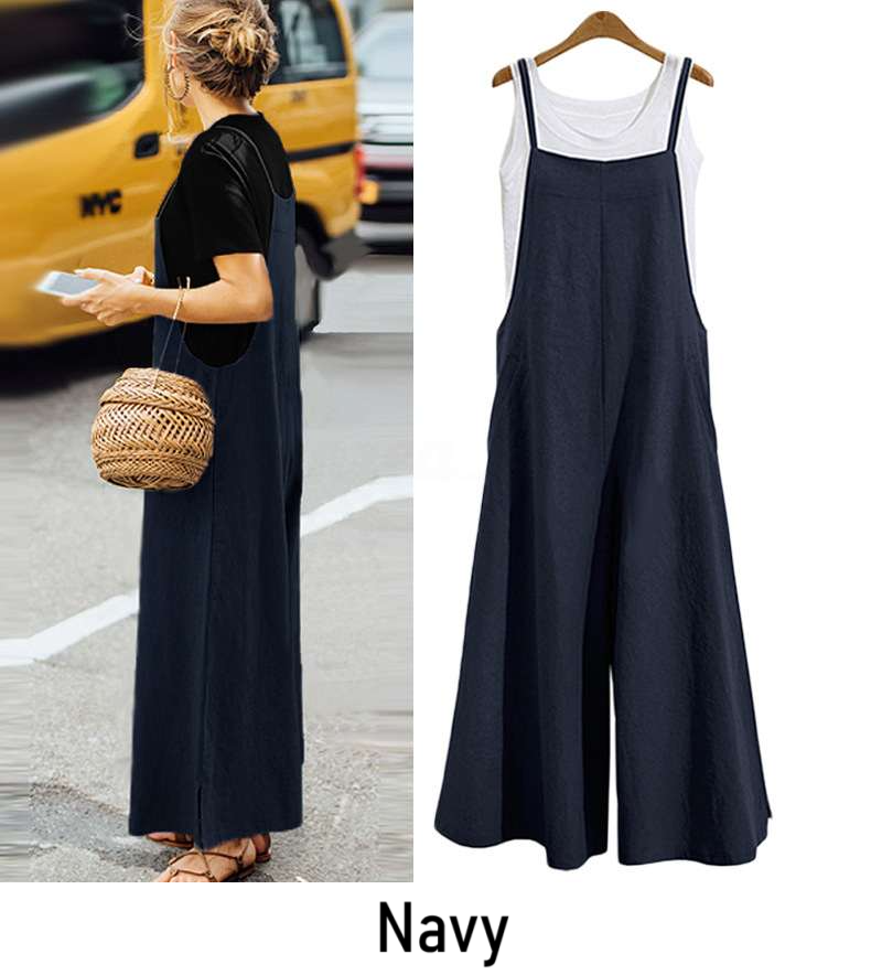 Sleeveless Wide Leg Jumpsuit