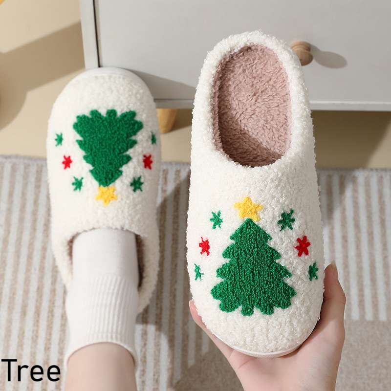 Holiday Fluffy Slippers