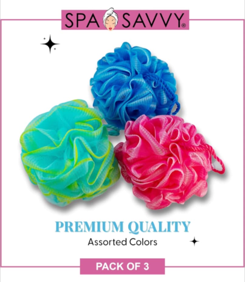 Spa Savvy Exfoliating Poufs