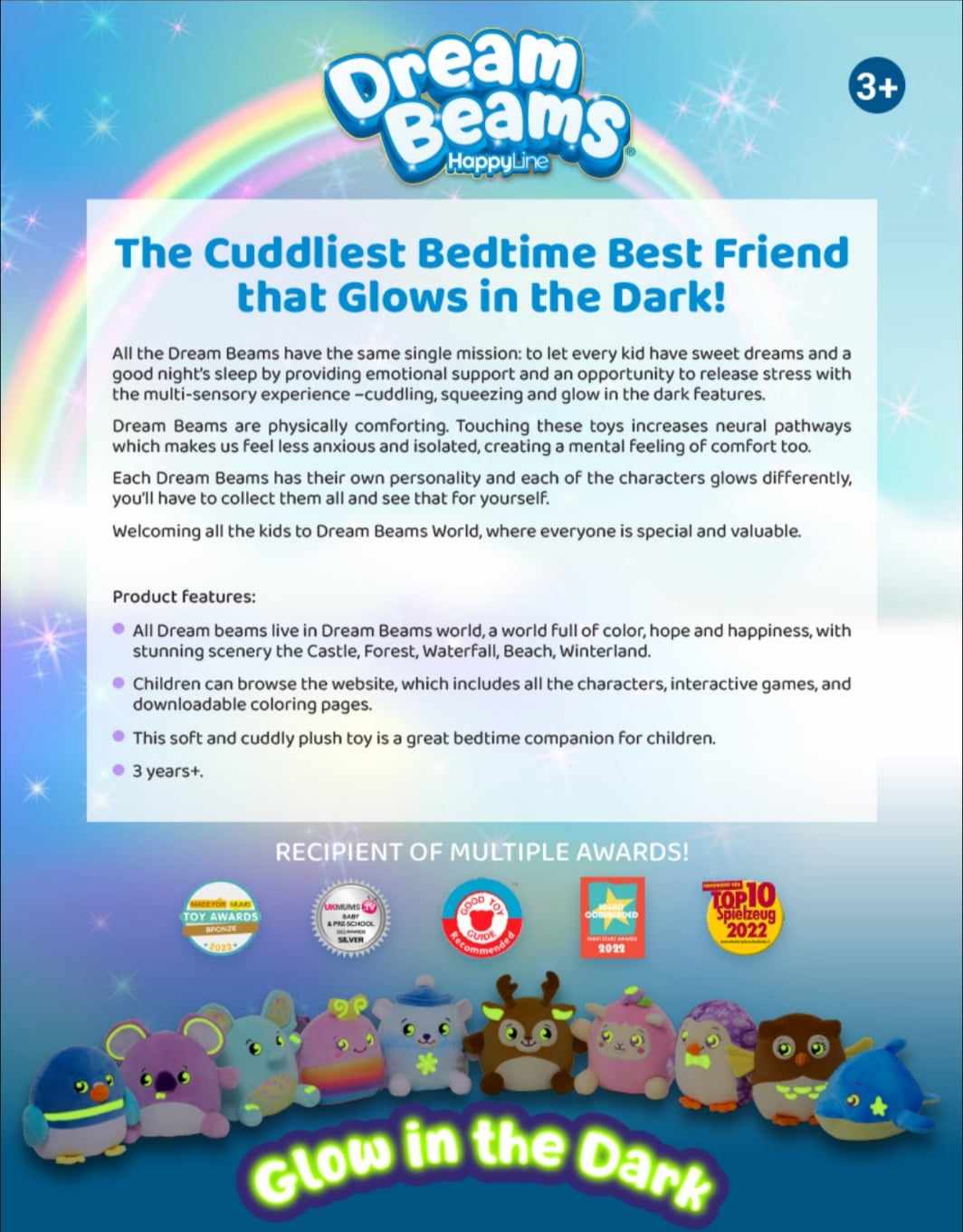 Dream Beams Glow In The Dark Plush - Interactive Toy