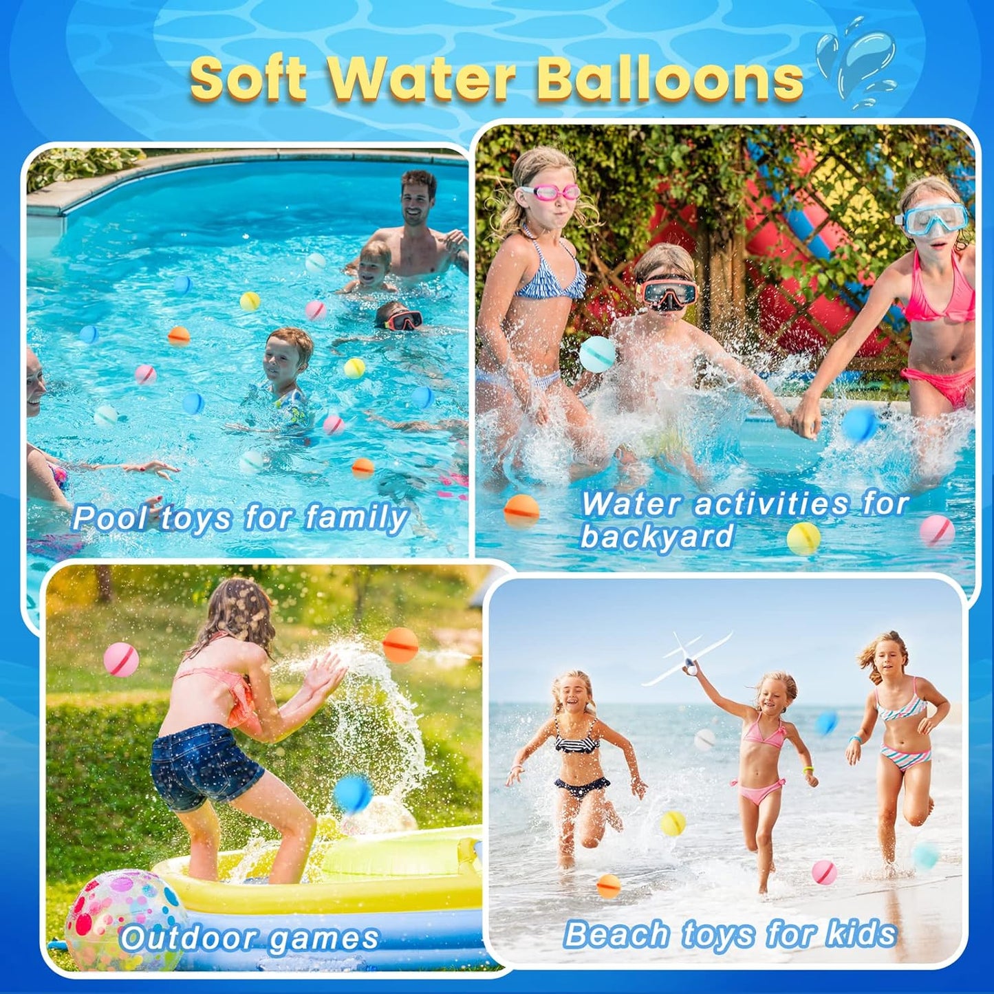 6pk Reusable Water Balloons