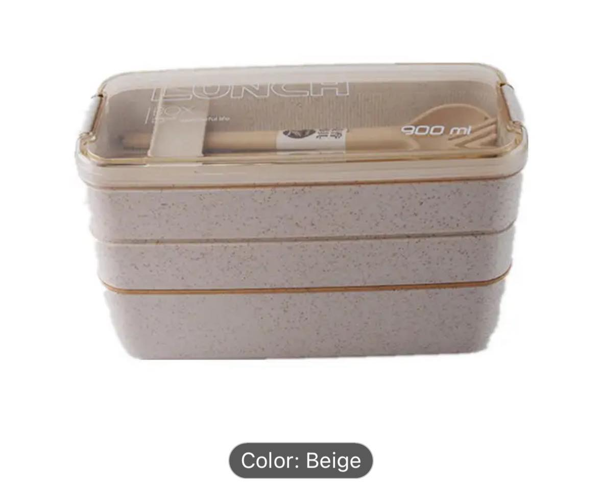 900ml Triple Stacked Bento Boxes