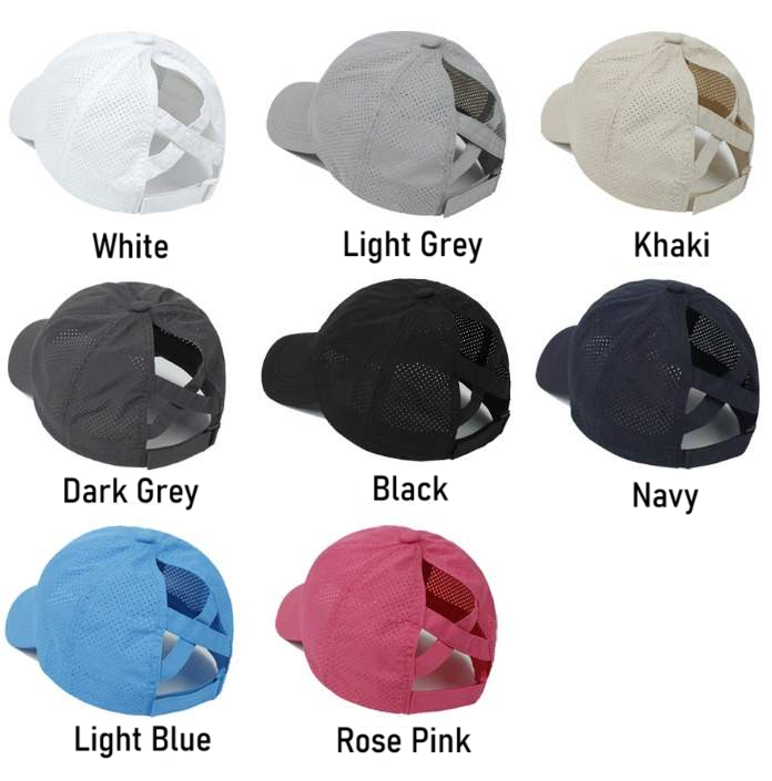 Women's Criss Cross Ponytail Hat