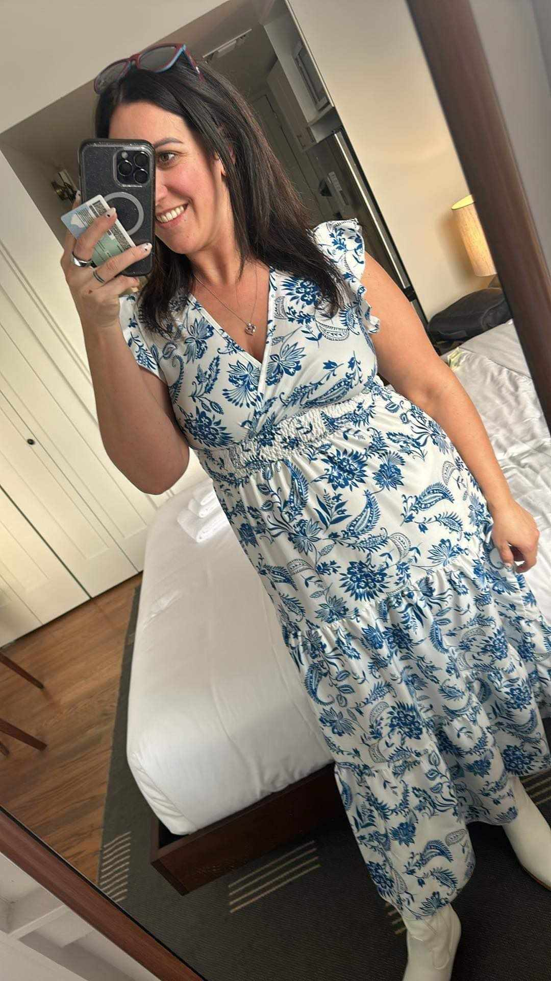 Summer Floral Print Maxi Dress