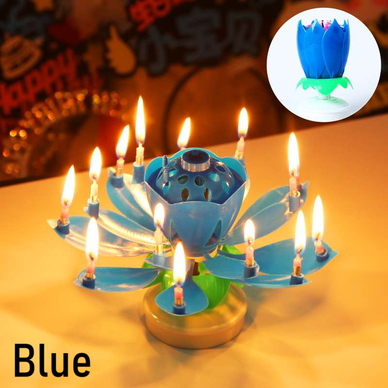 Rotating Birthday Lotus Lantern