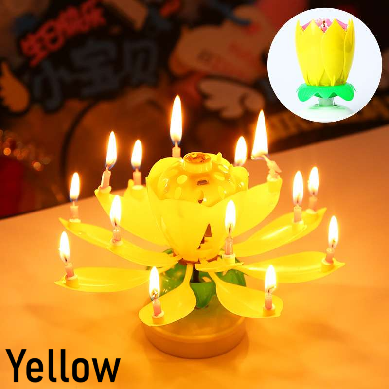 Rotating Birthday Lotus Lantern