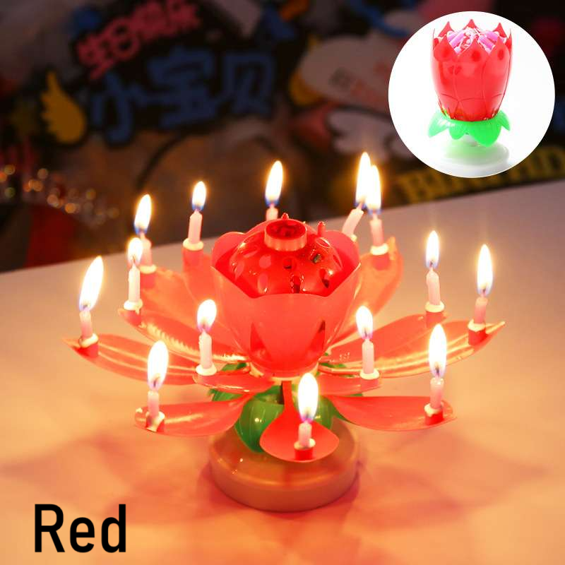 Rotating Birthday Lotus Lantern