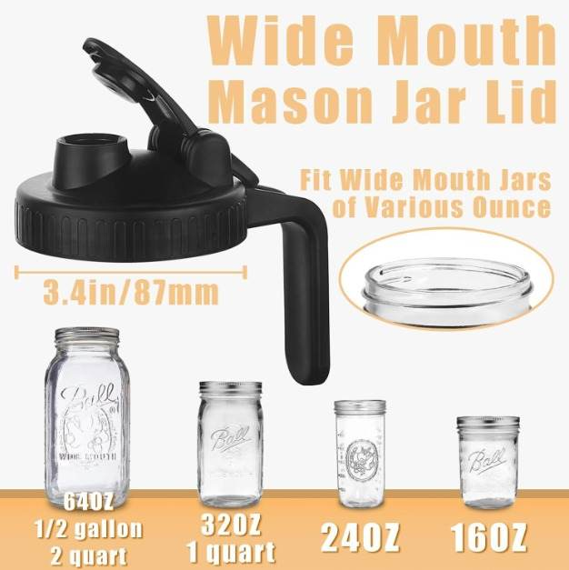 Mason Jar Spout Lid