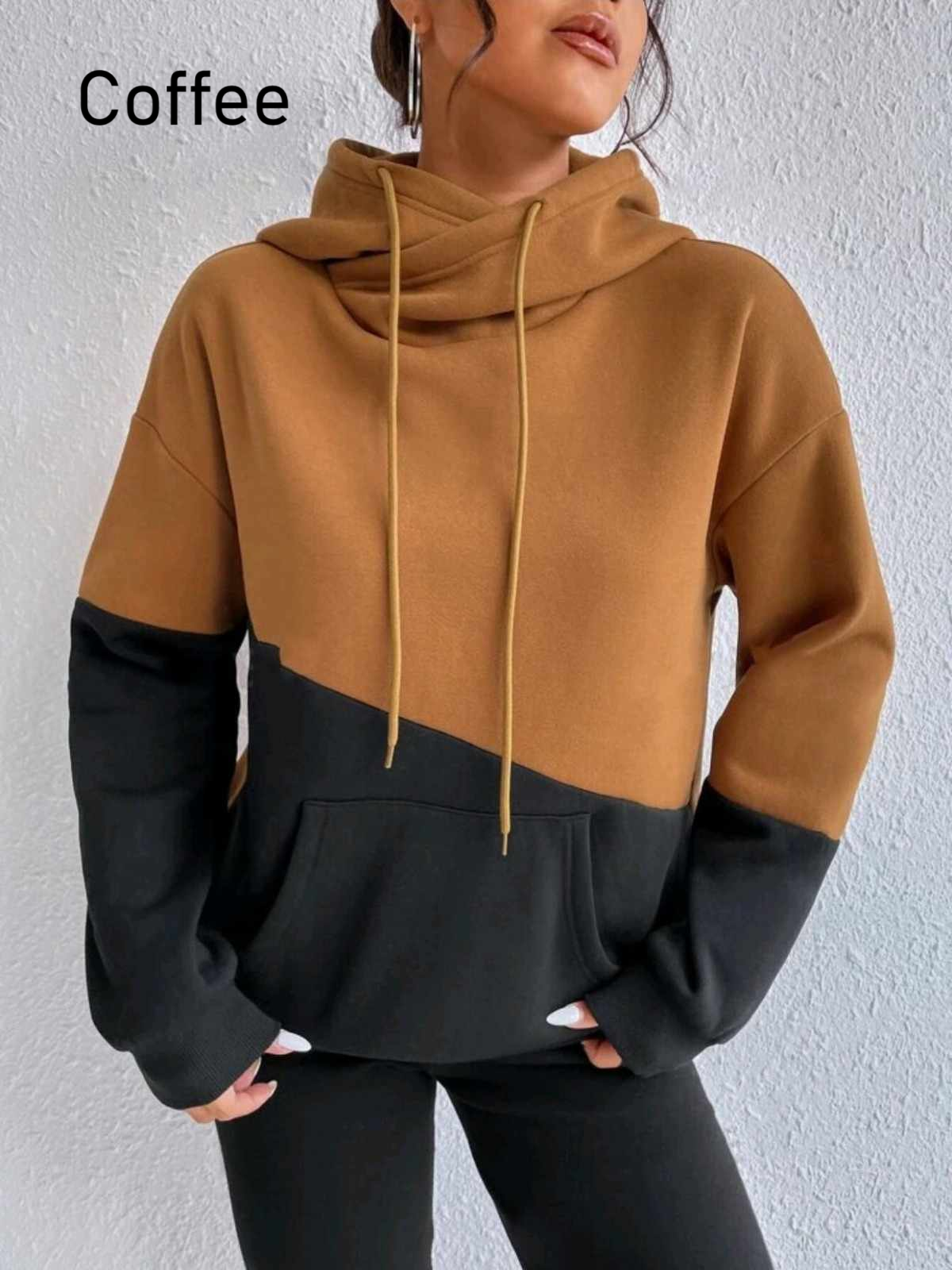 Casual Turtleneck Hoodie