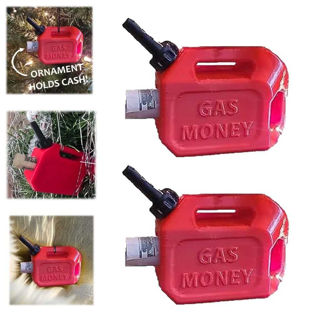 Gas Money Ornament - 2pcs