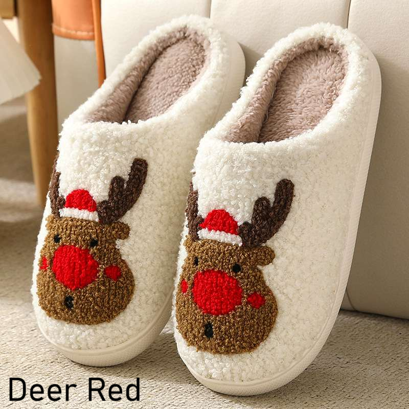 Holiday Fluffy Slippers