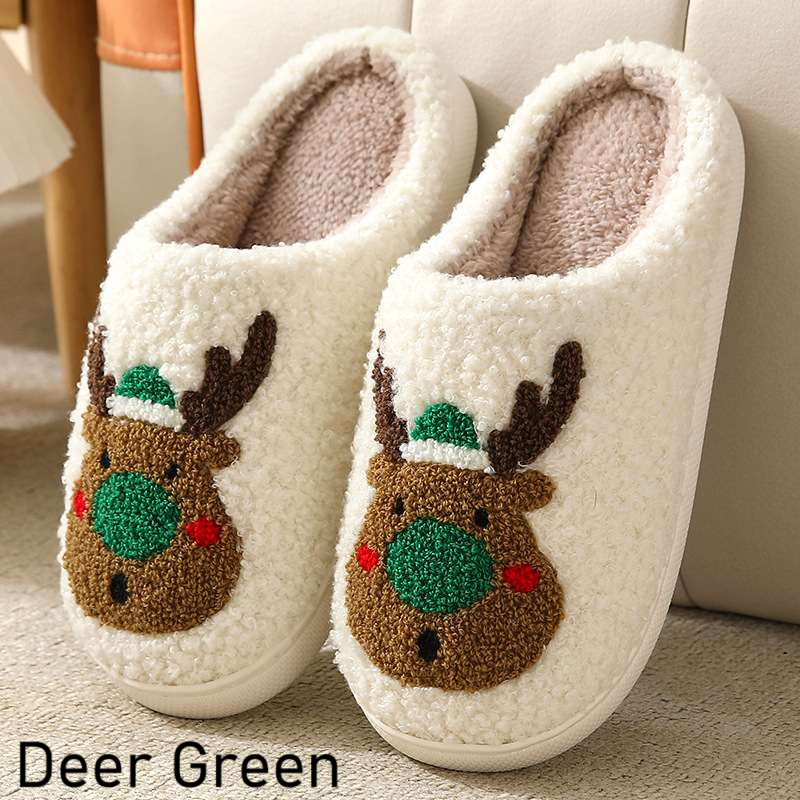 Holiday Fluffy Slippers