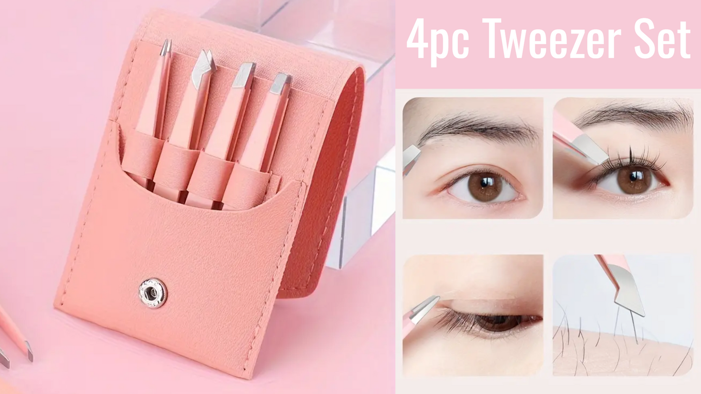 4pc Tweezer Set