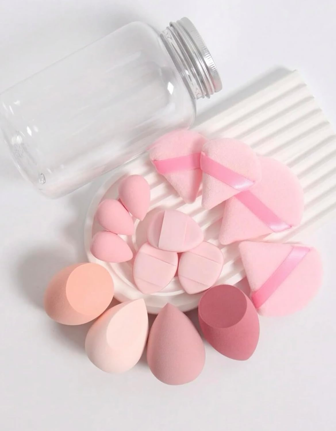 14pc Set Makeup Sponge with Storage Container