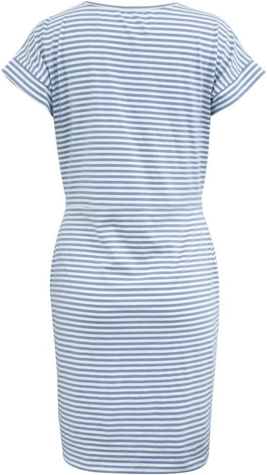 Striped Short Sleeve Dress