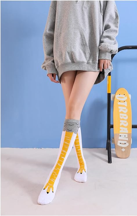 Cartoon Chicken Legs Socks