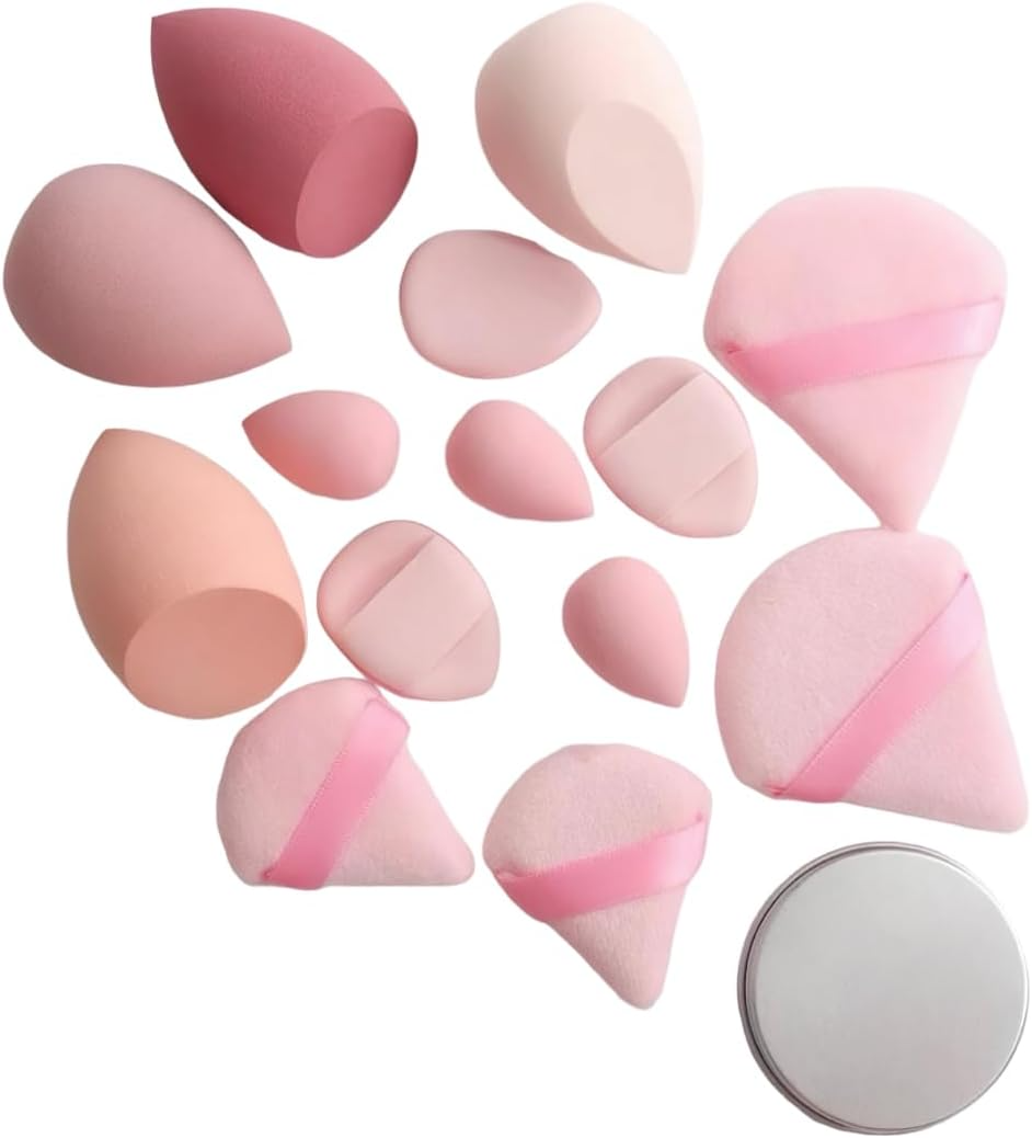 14pc Set Makeup Sponge with Storage Container