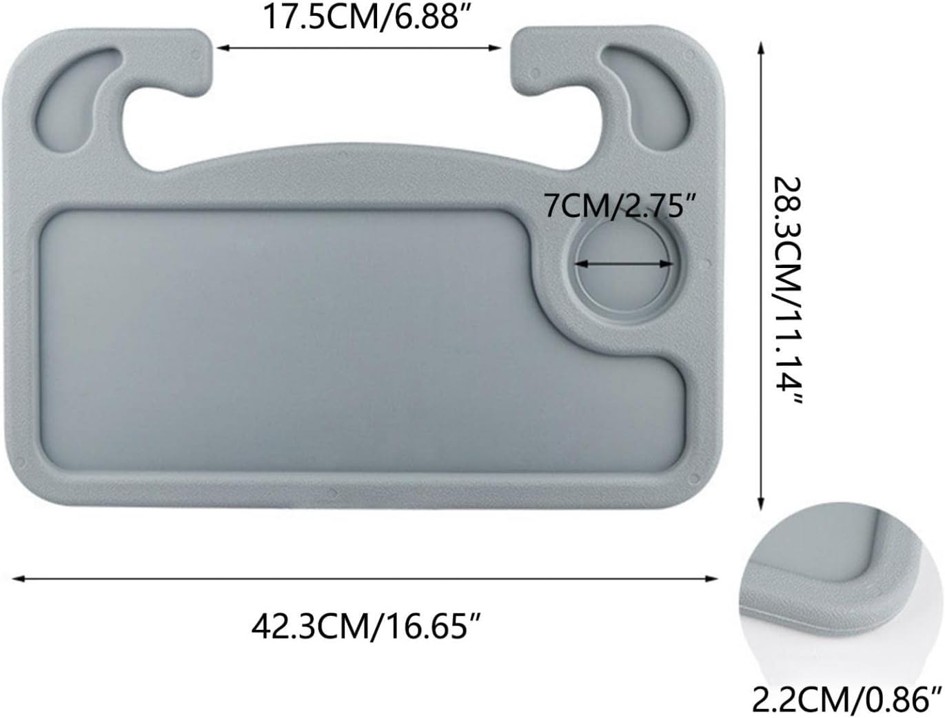 Steering Wheel Mounted Tray