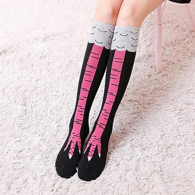 Cartoon Chicken Legs Socks