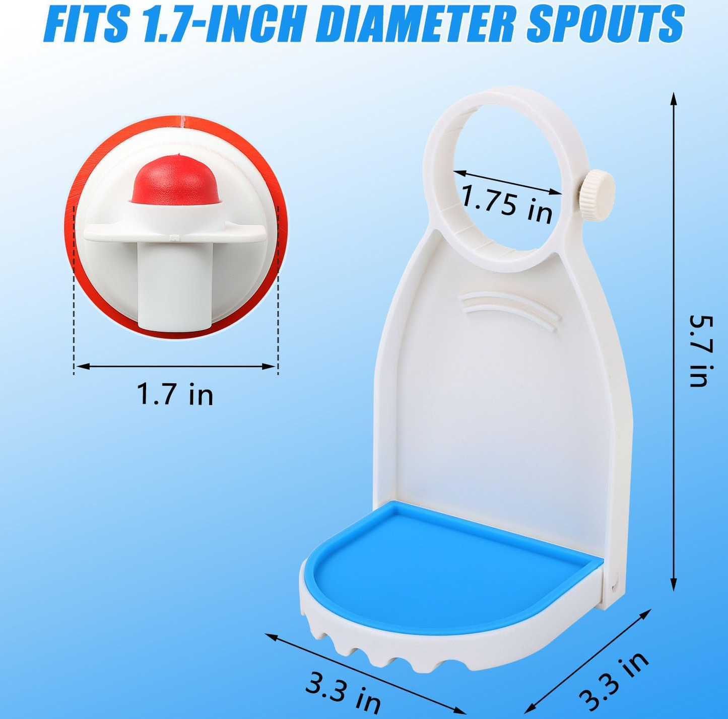 Laundry Detergent Cup Holder & Drip Tray - 2 pack