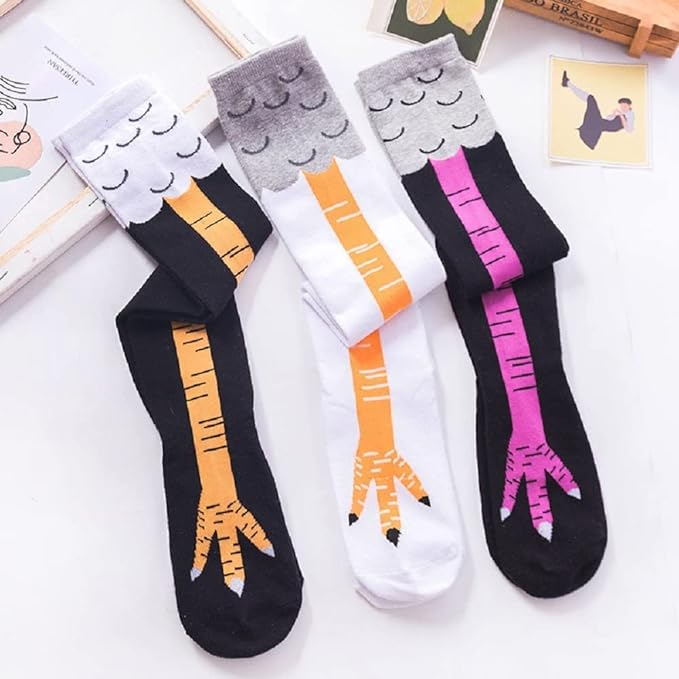 Cartoon Chicken Legs Socks