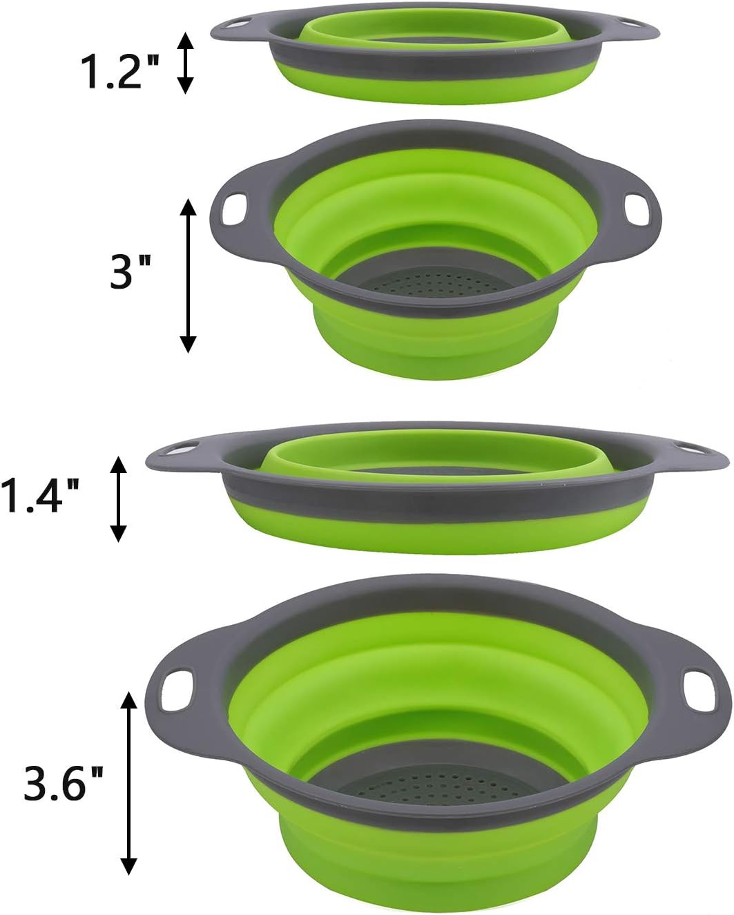 Collapsible Colander Set - 2pk