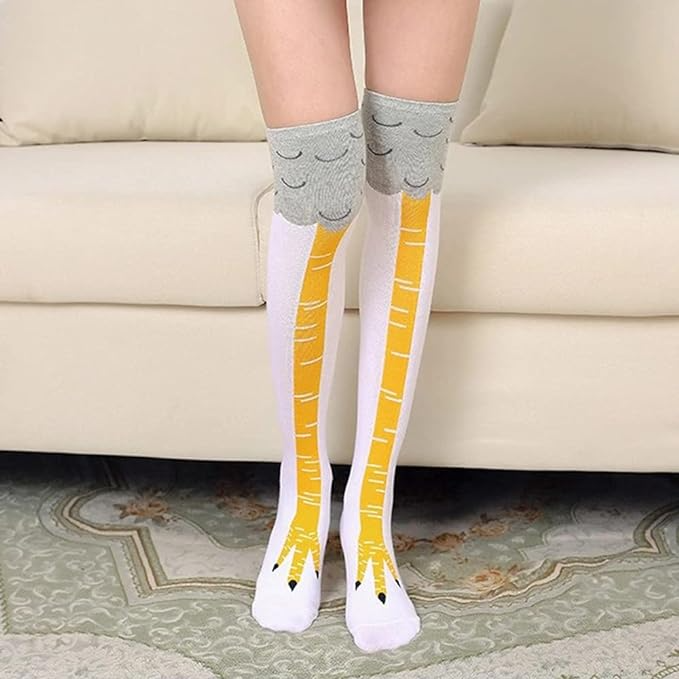 Cartoon Chicken Legs Socks