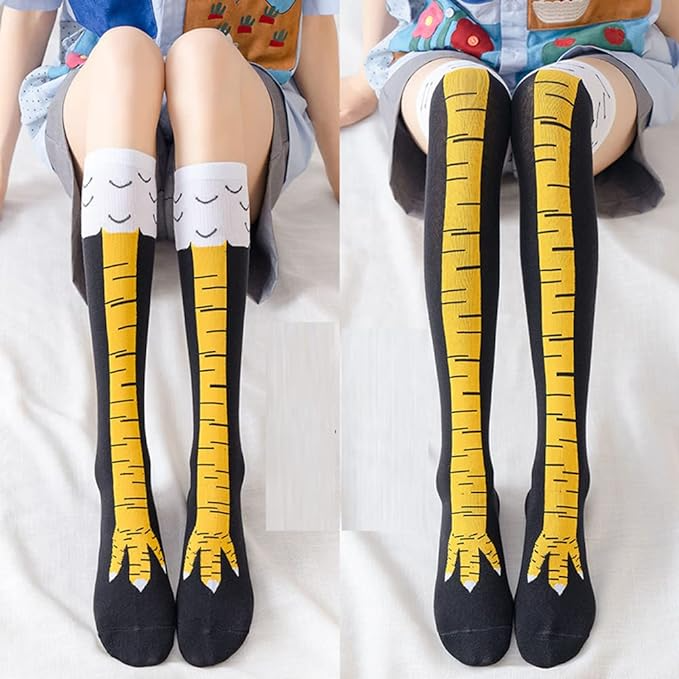 Cartoon Chicken Legs Socks