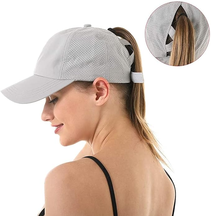 Women's Criss Cross Ponytail Hat