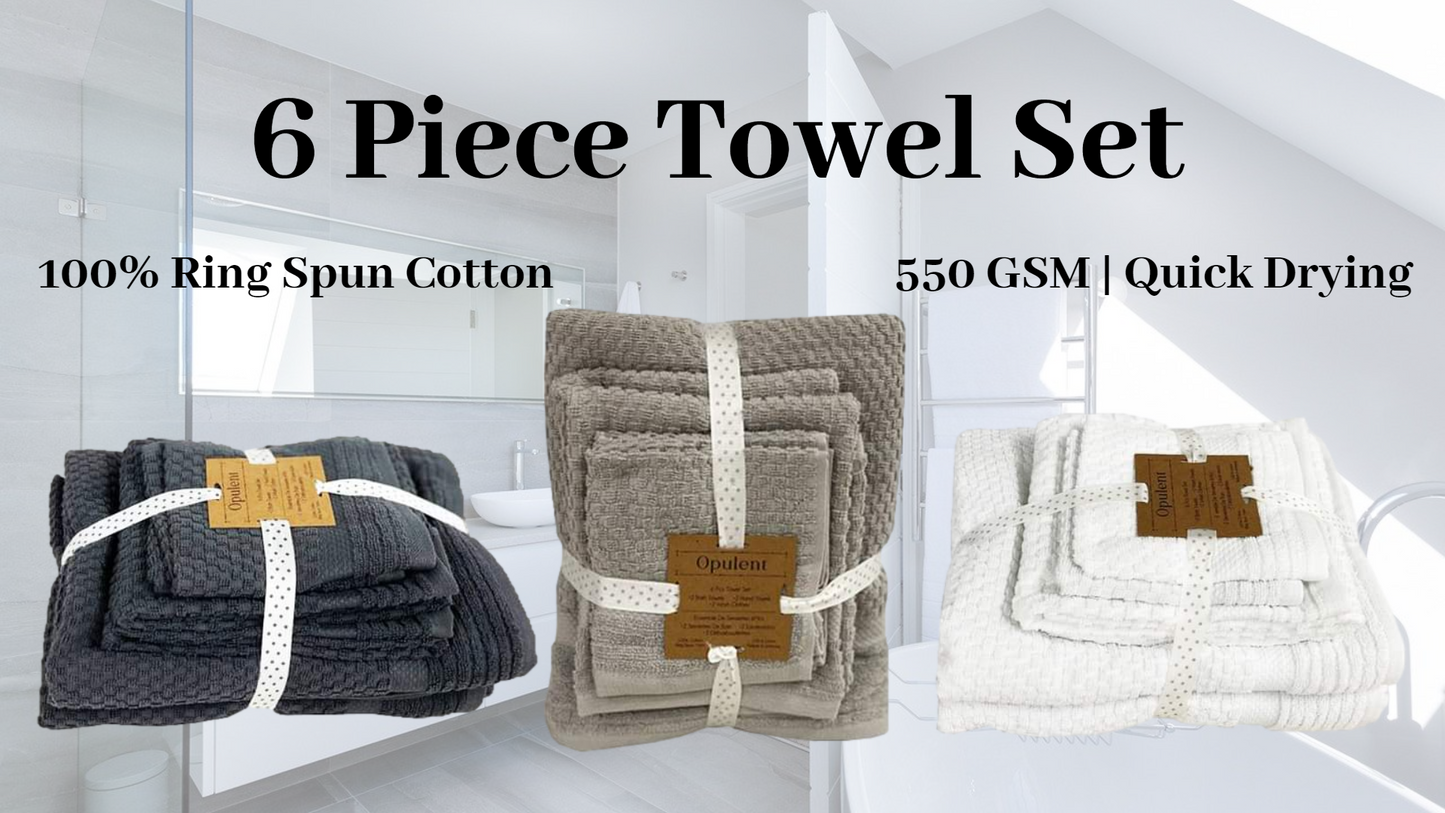 Opulent 6pc Towel Set