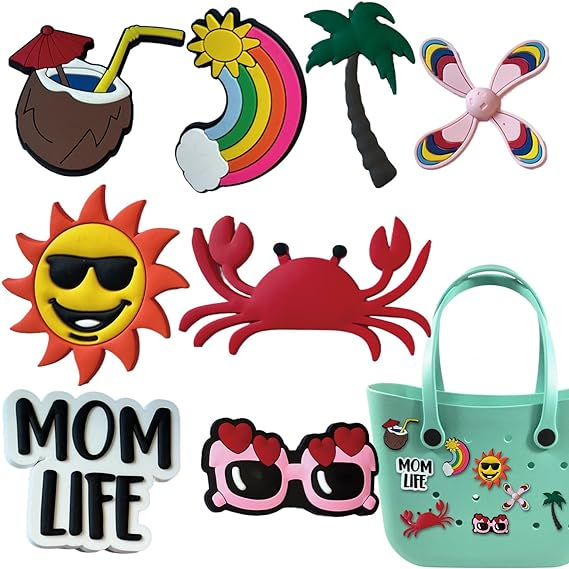 10pc Beach Bag Charms