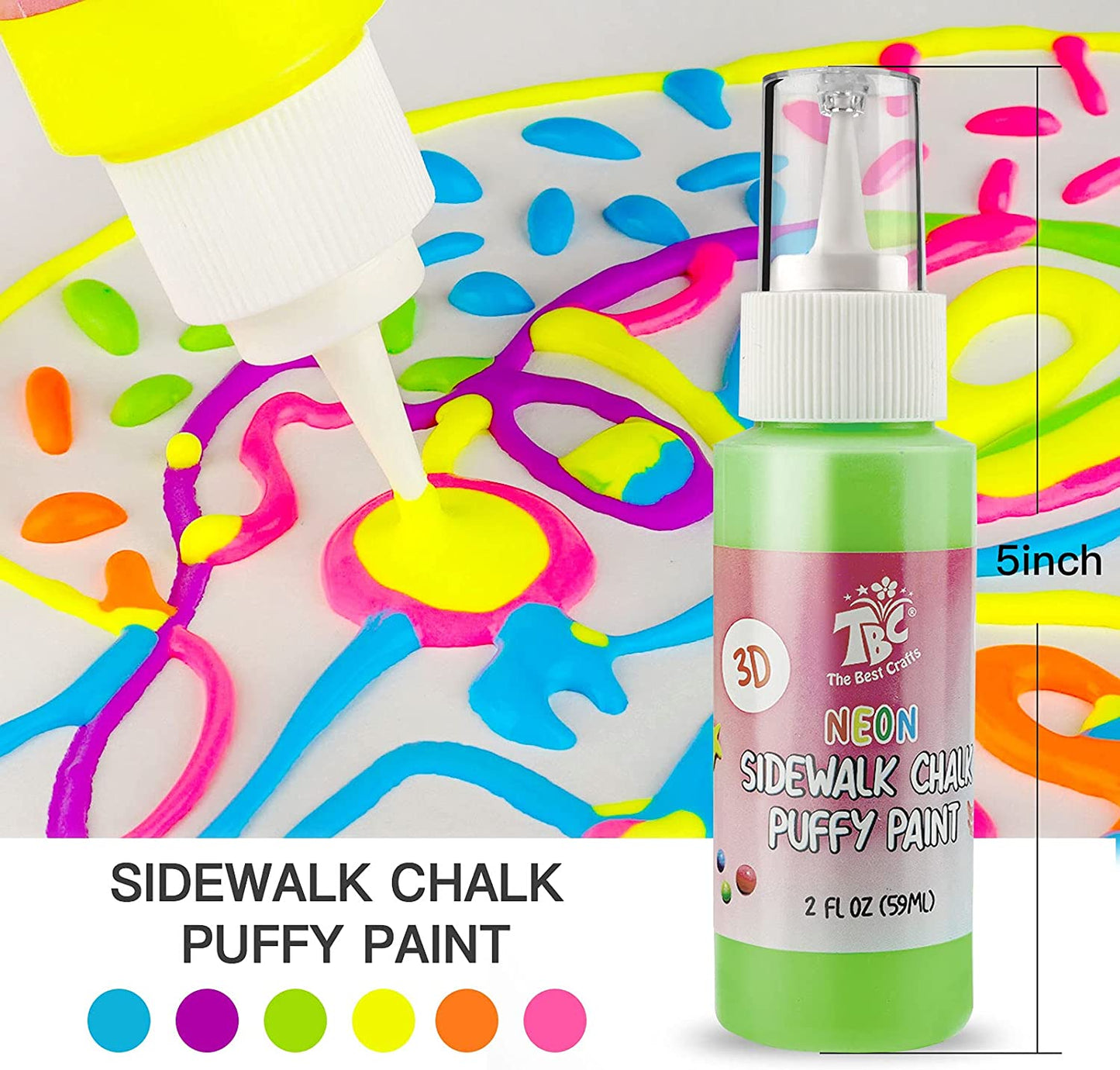 3D Puffy Paint Sidewalk Chalk