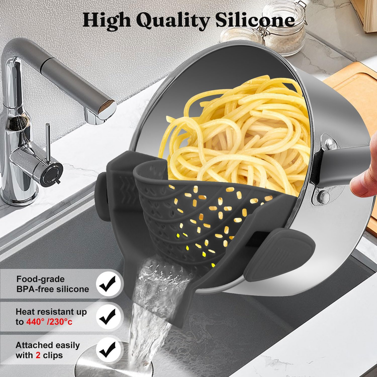 Pasta Strainer Attachment