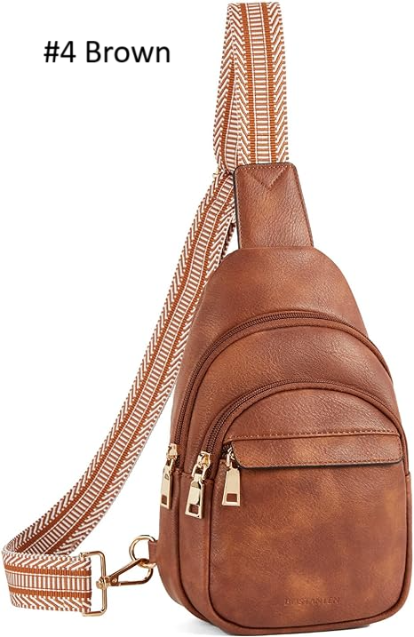 Vegan Leather Crossbody Sling Bag