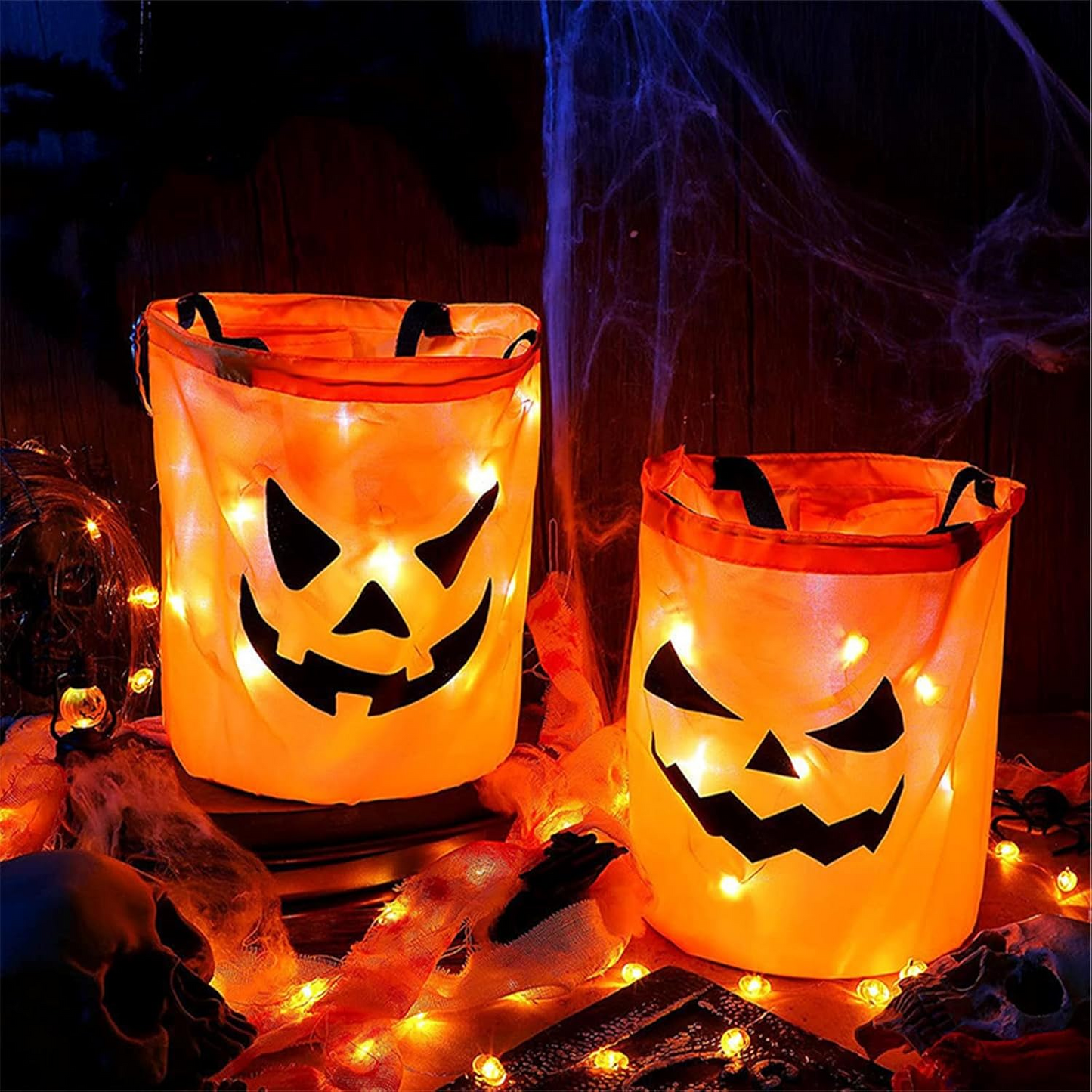 Halloween LED Light Candy Bags - 2pc