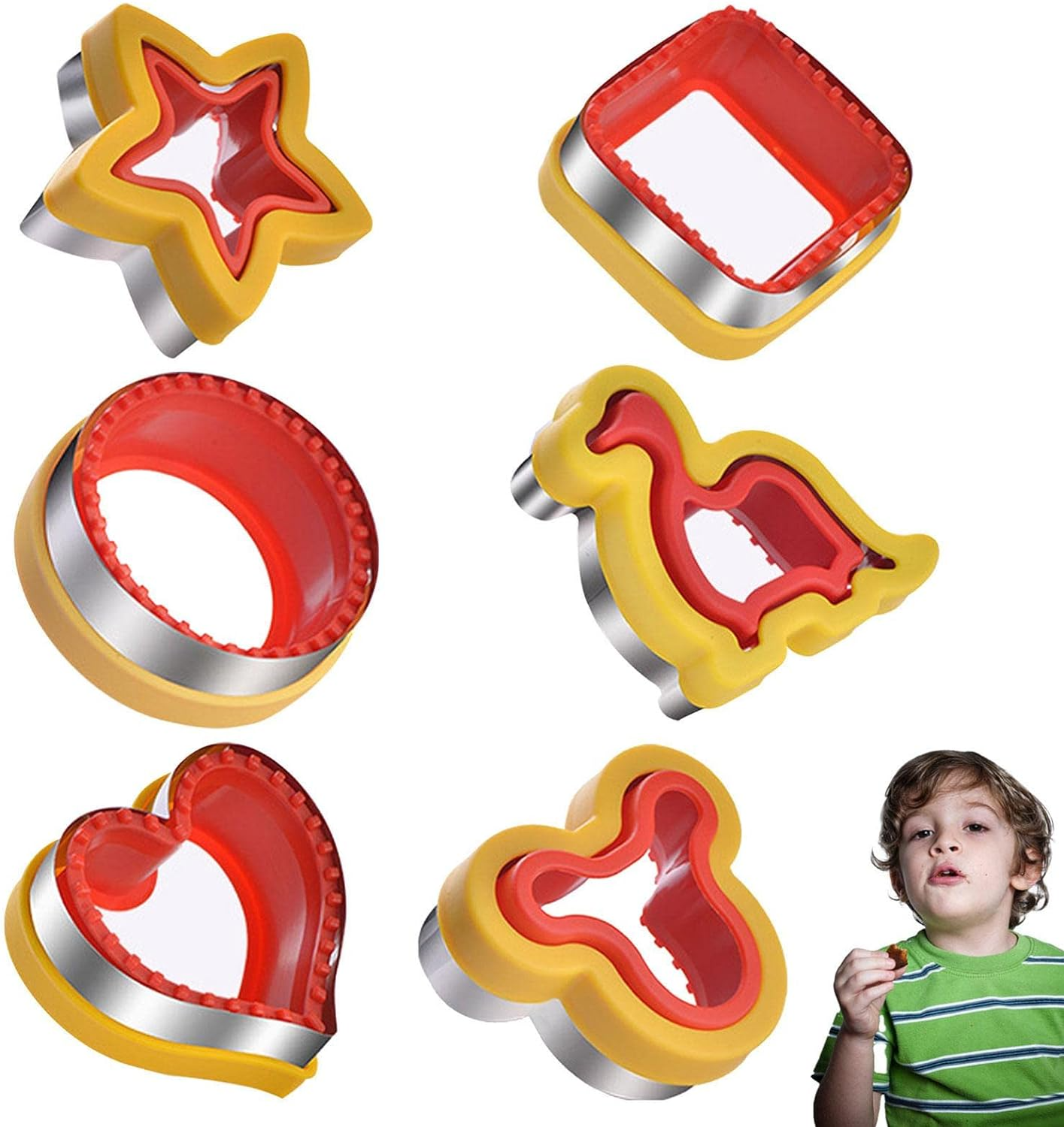 6pc Sandwich Cutter Set