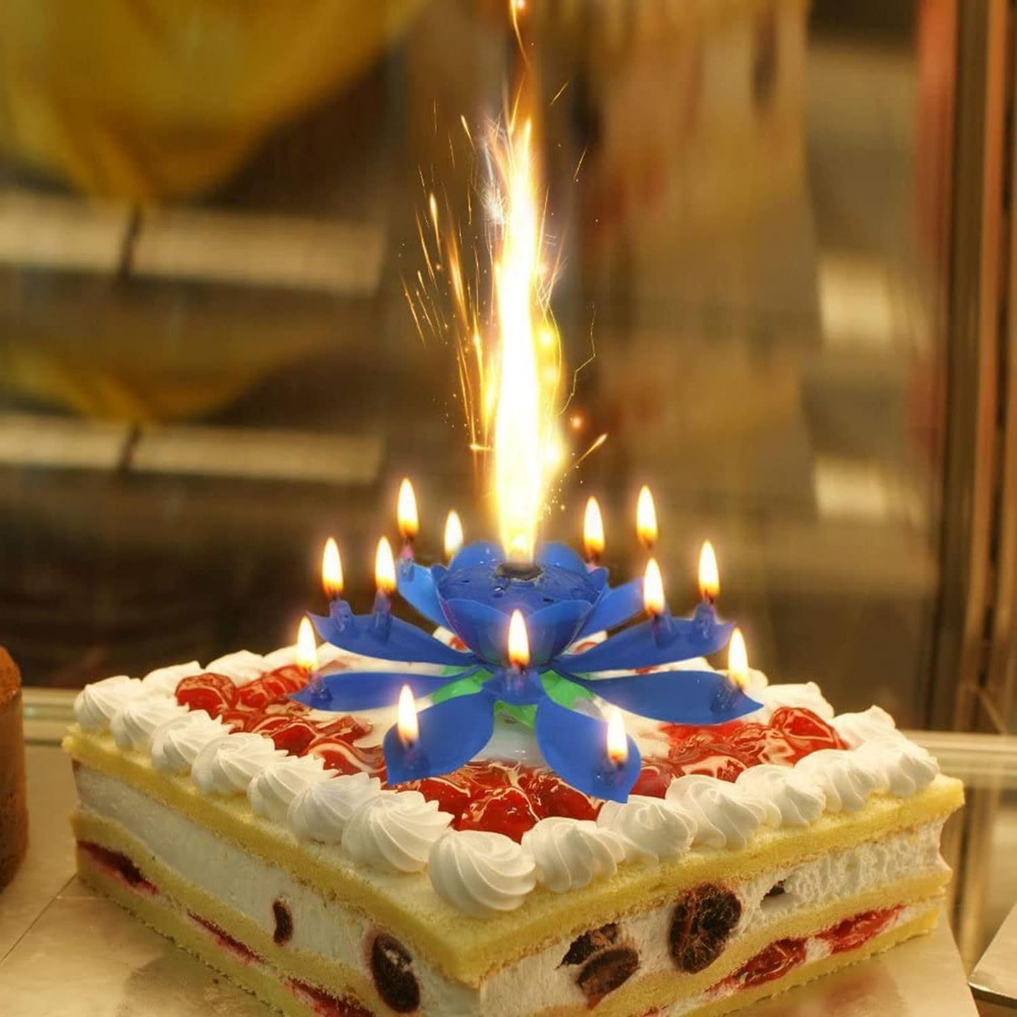 Rotating Birthday Lotus Lantern